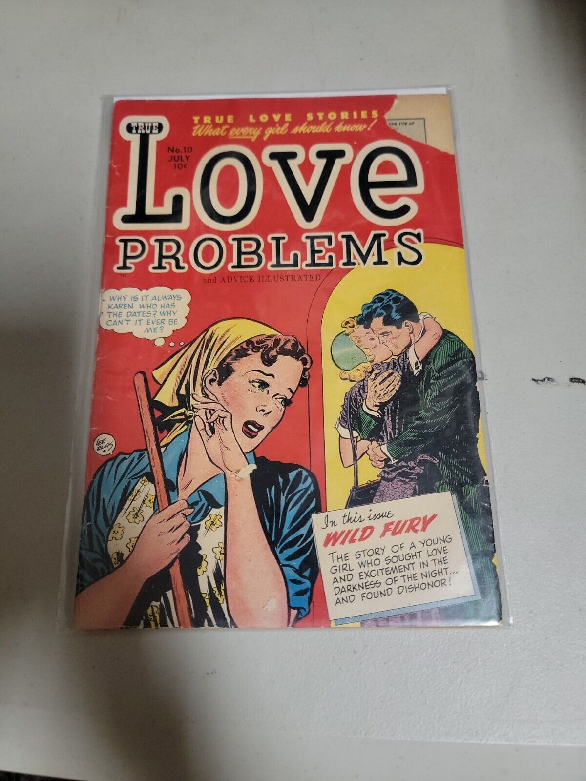 Rare Vintage True Love Problems and Advice Illustrated #10 Comic Harvey 1951 
