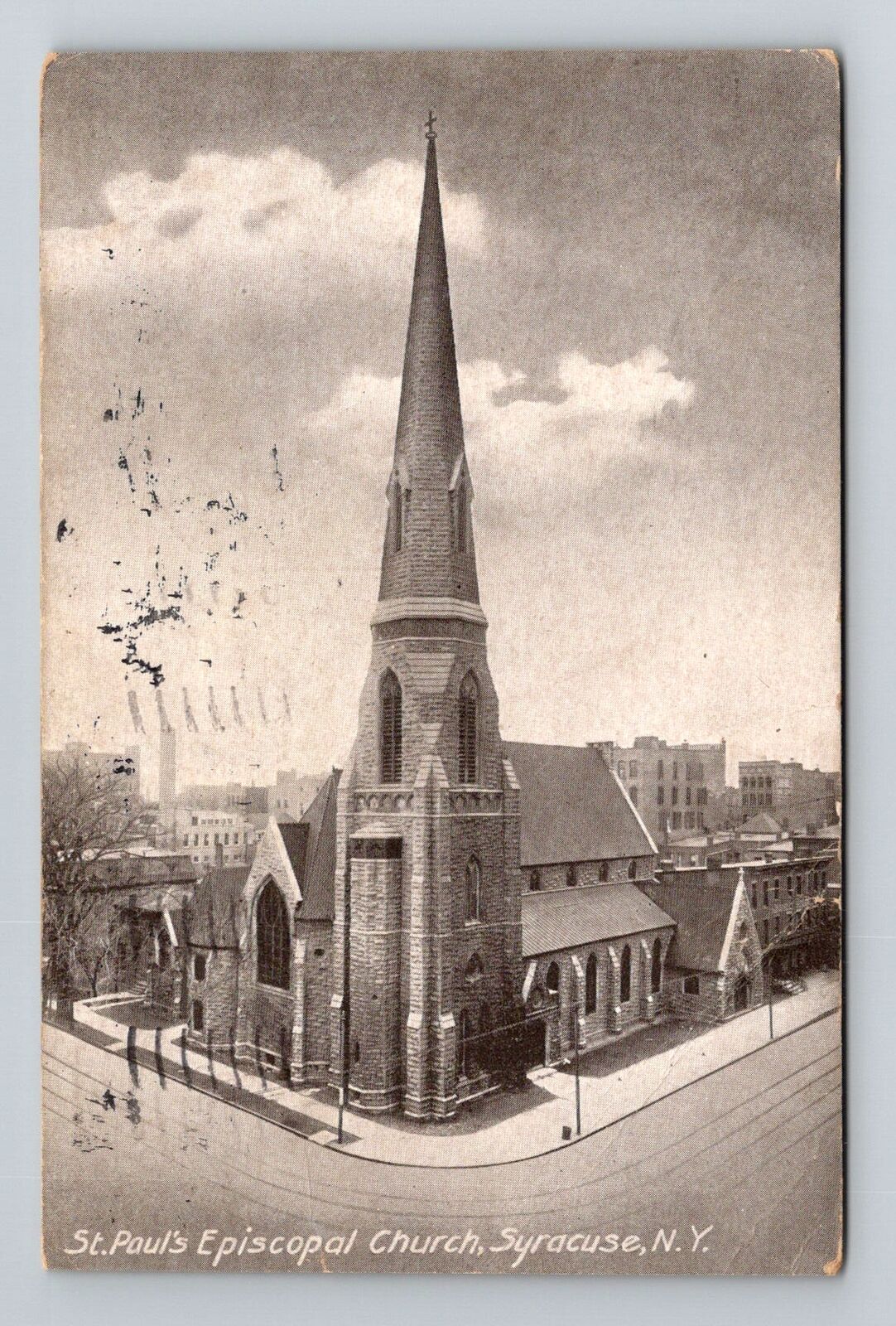 Syracuse NY-New York, St Paul\'s Episcopal Church, c1911 Vintage Postcard