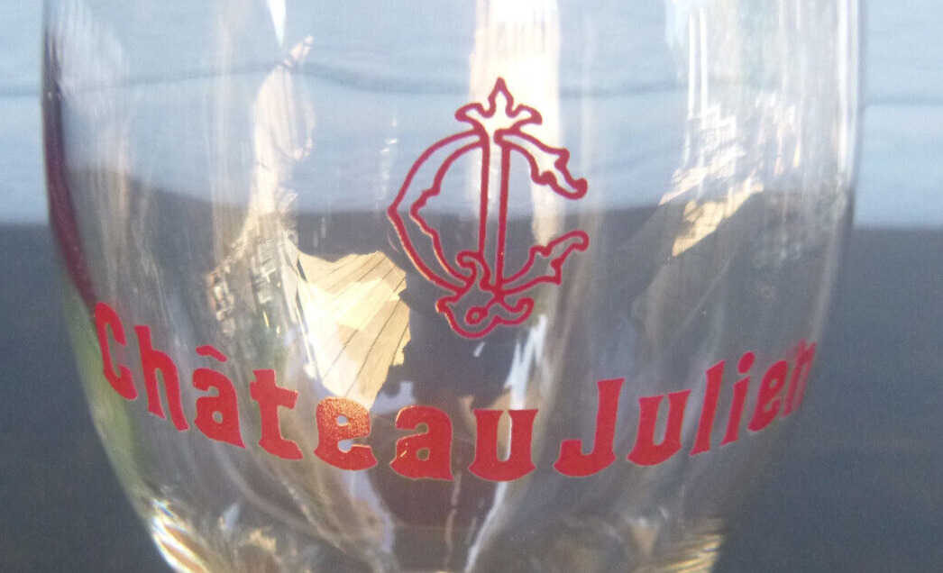 vintage Chateau Julien  Winery wine glass Carmel California  6 1/2