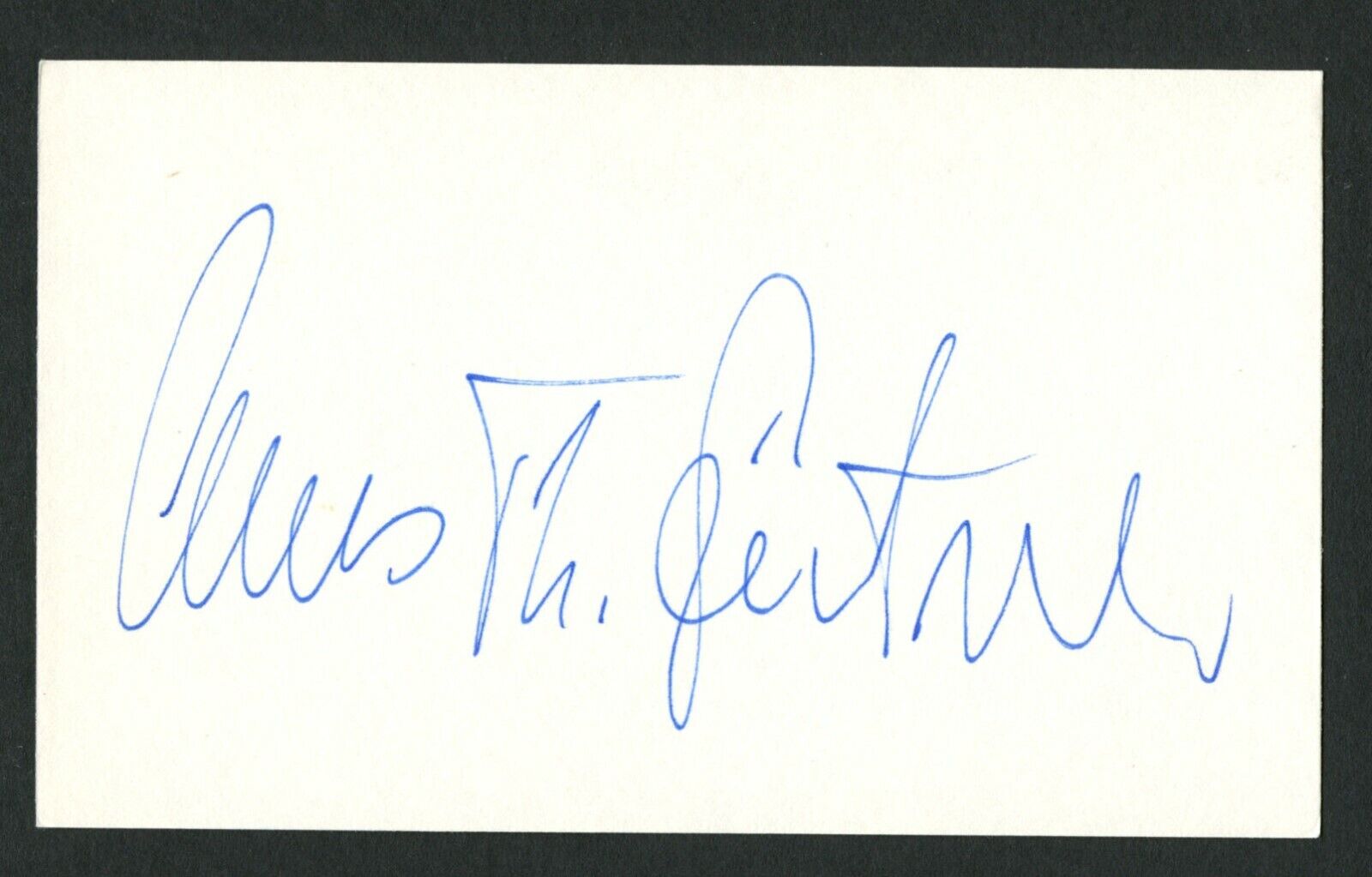 Claus Theo Gärtner sigend autograph 3x5 index card Actor: Josef Matula IC090