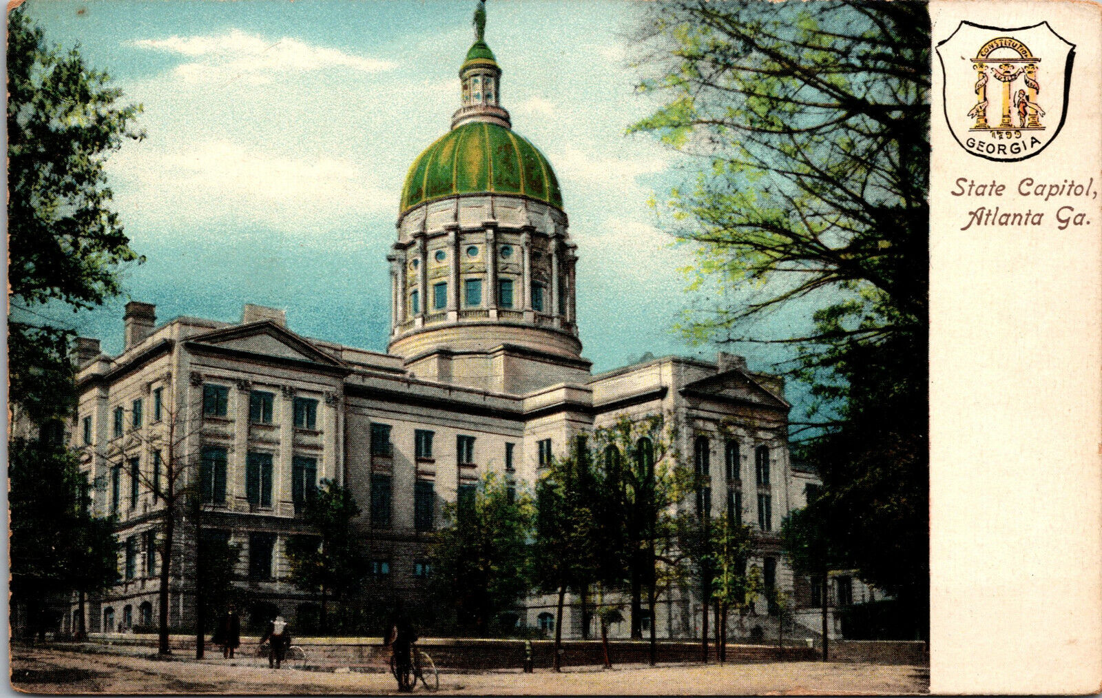 Vtg Atlanta Georgia GA State Capitol 1905 Old Antique Postcard
