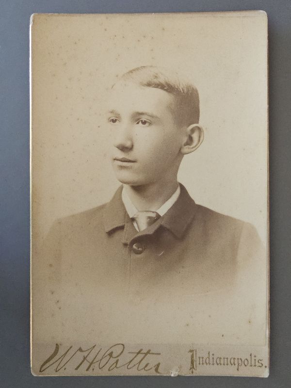 Indianapolis IN   Cabinet Card   Dapper Young Man   Late 1800s Photograph