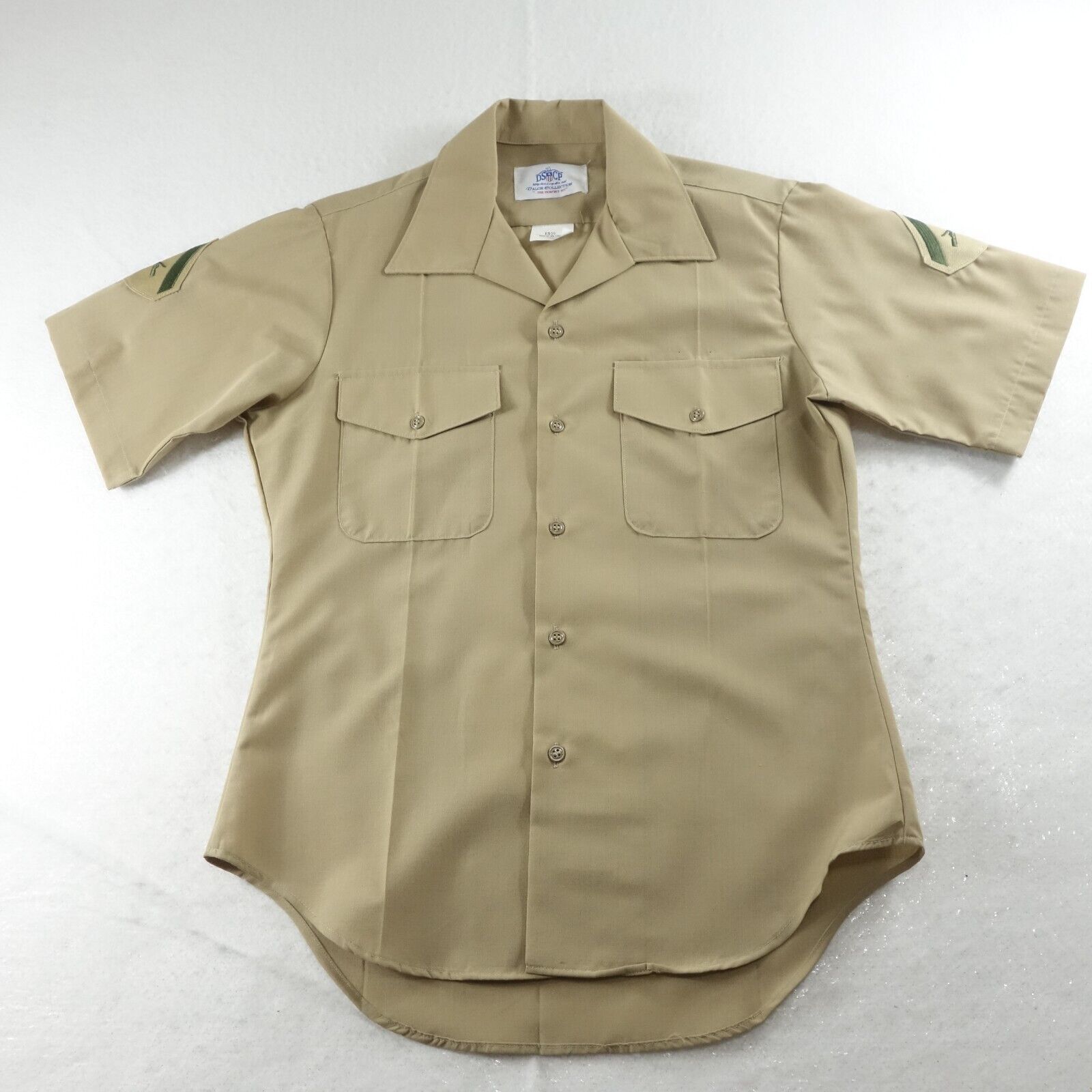 DSCP Shirt Mens Medium Size 15.5 Brown Uniform USAF Air Force Pilot Military