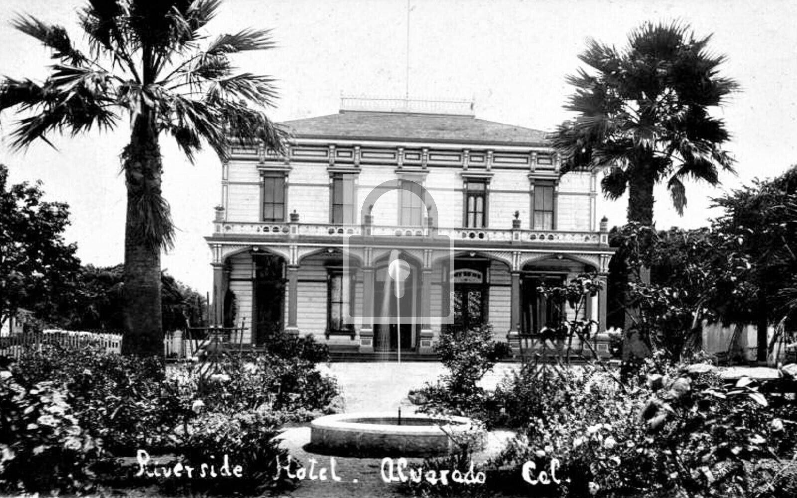 Riverside Hotel Alvarado California CA Reprint Postcard