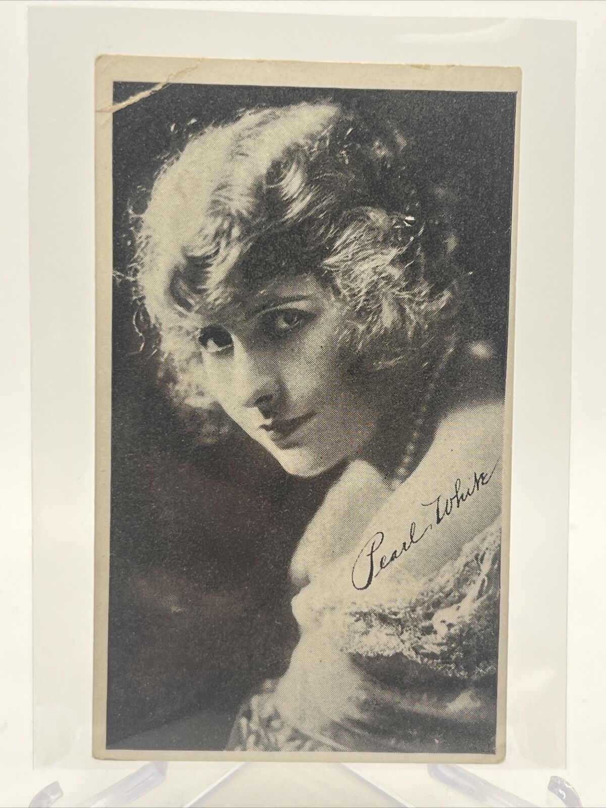 Pearl White circa 1917-1921 Kromo Gravure Trading Card - Silent Film Star