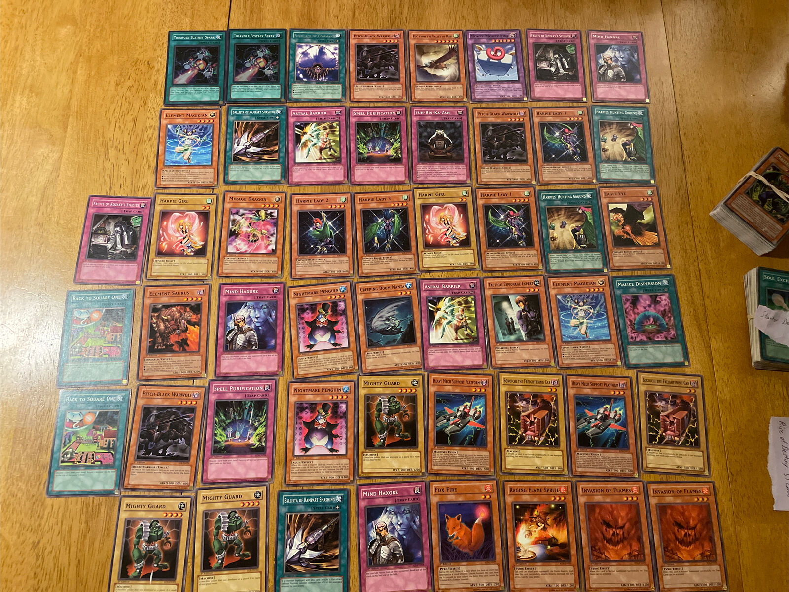 Lot of 51 2004 Yu-Gi-Oh Rise of Destiny 1st Edition Holos, Rare, Commons LP NM