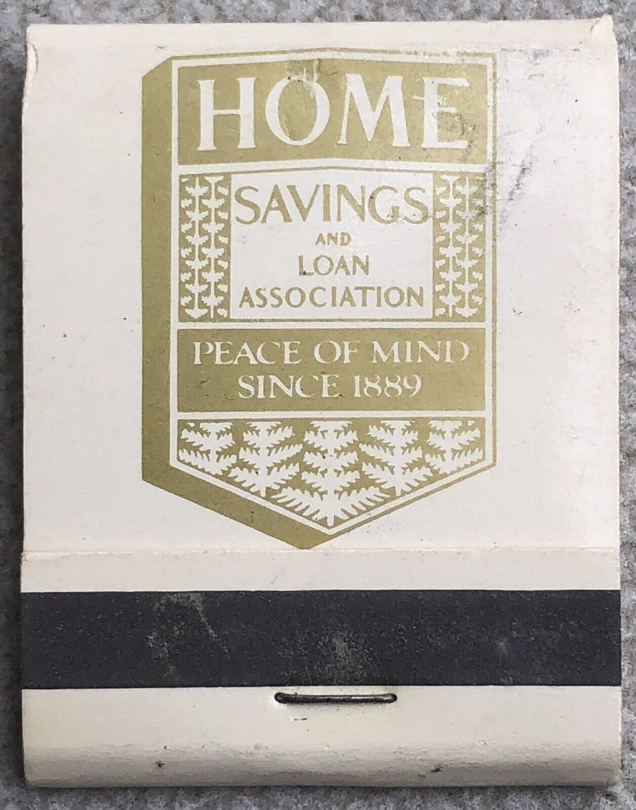 Home Savings and Loan Association Vintage Matchbook Cover - New