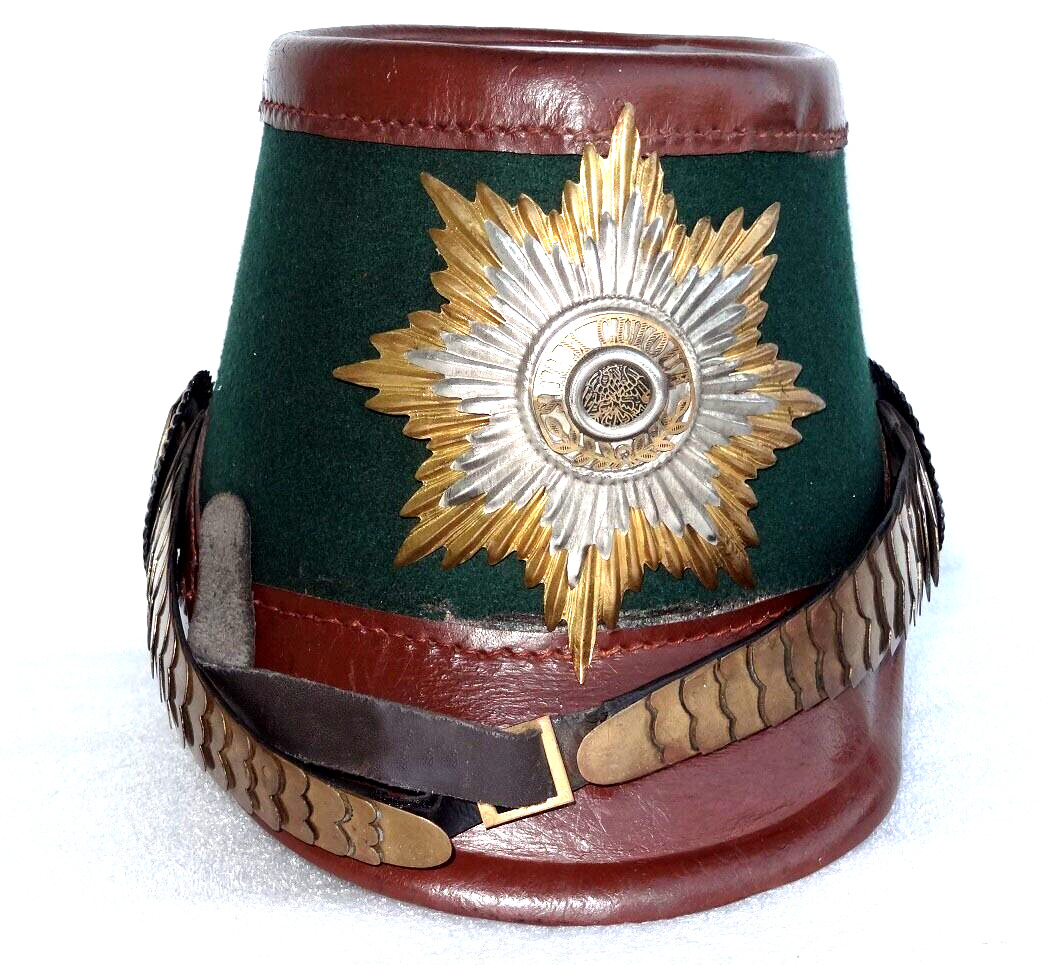 100% Genuine Leather German Police Shako Helmet WW2 Costume Gift