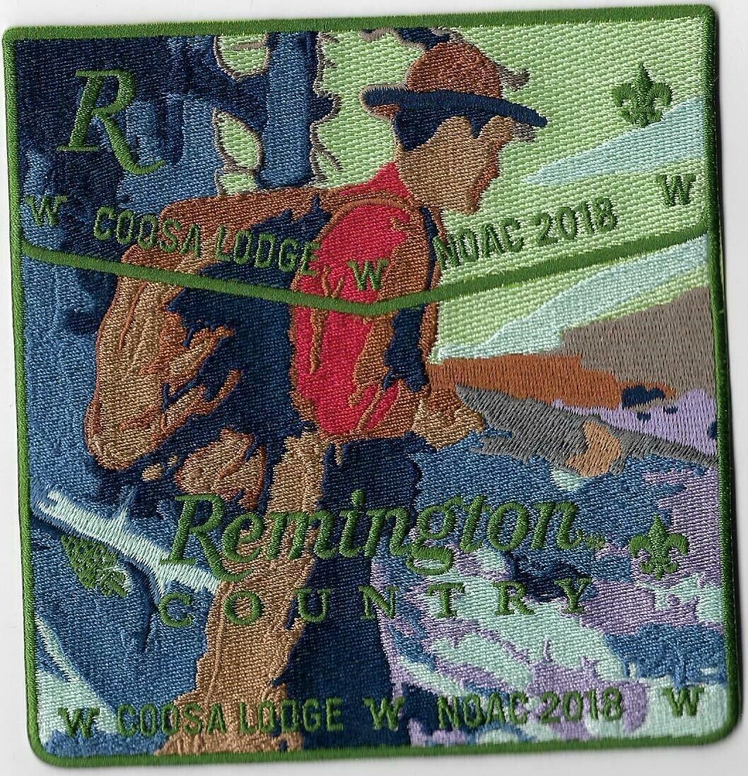 Lodge 50 Coosa 2018 NOAC Remington Country 2-piece OA flap set (A)
