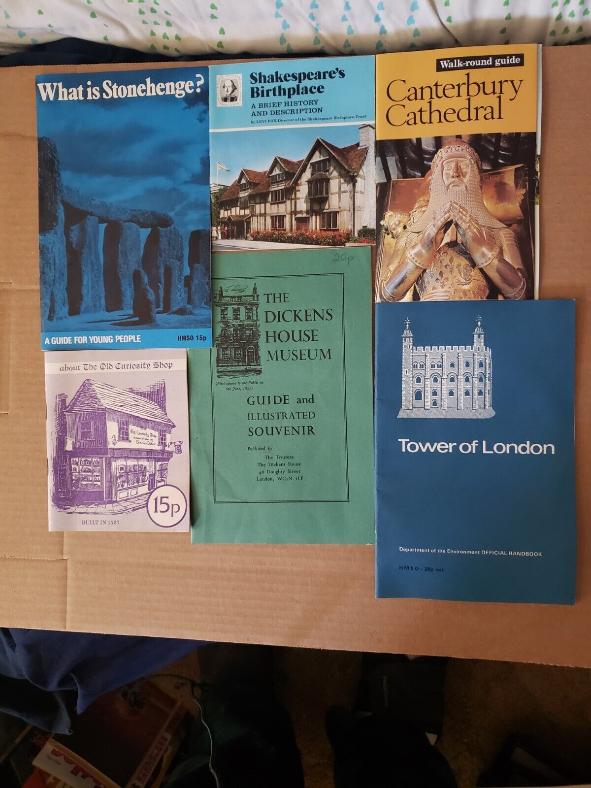 Large British Souvenir Collection From 1977 Booklets, Bags, Postcard, Decal