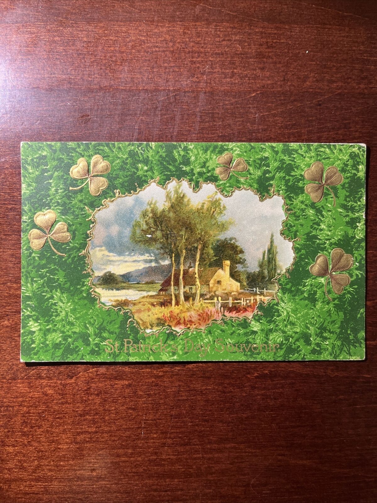 St. Patrick's Day Souvenir Antique Postcard Vintage Post Card 1909