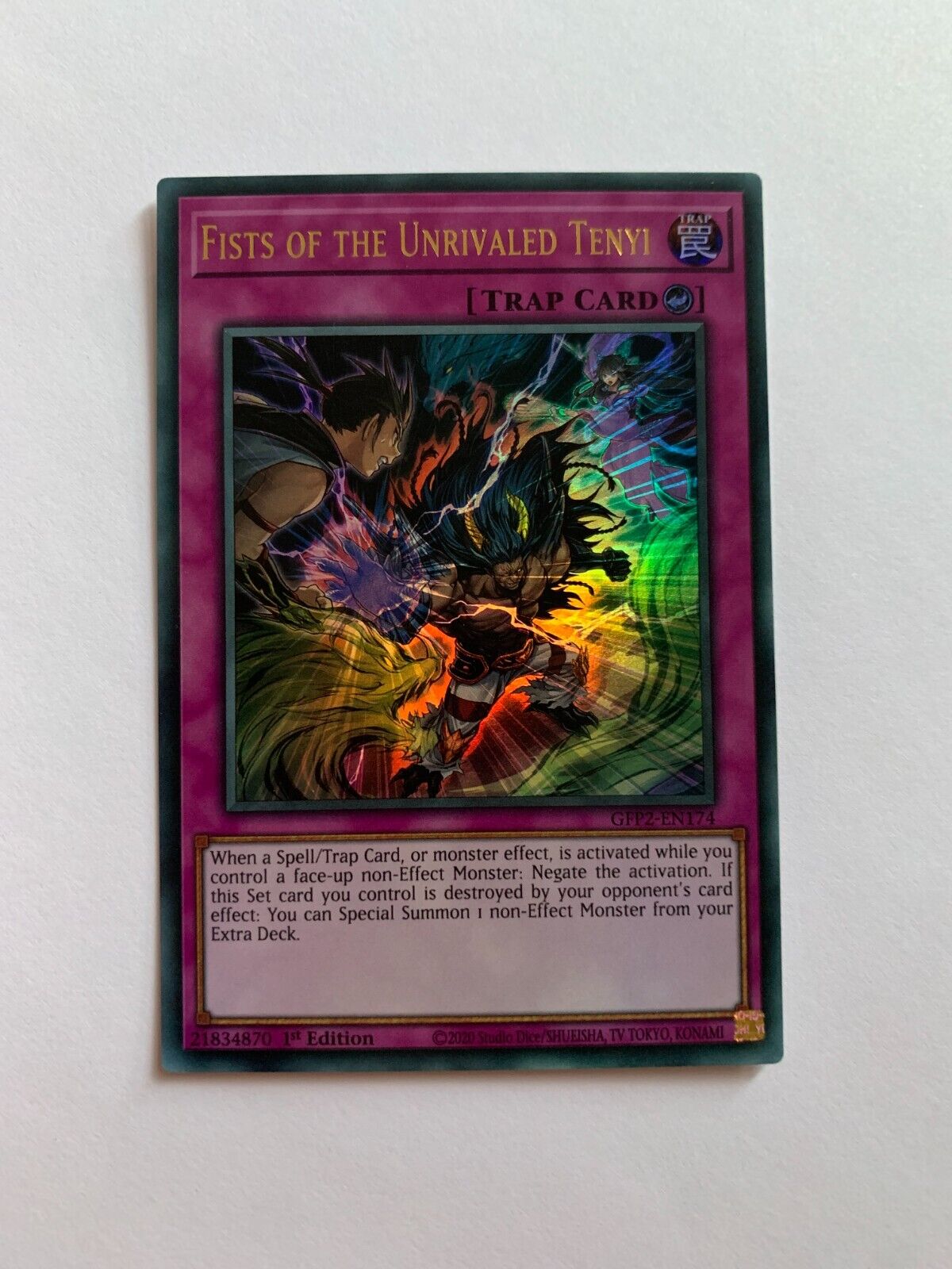 YuGiOh 1st Edition - Fists of The Unrivaled Tenyi (GFP2-EN174)