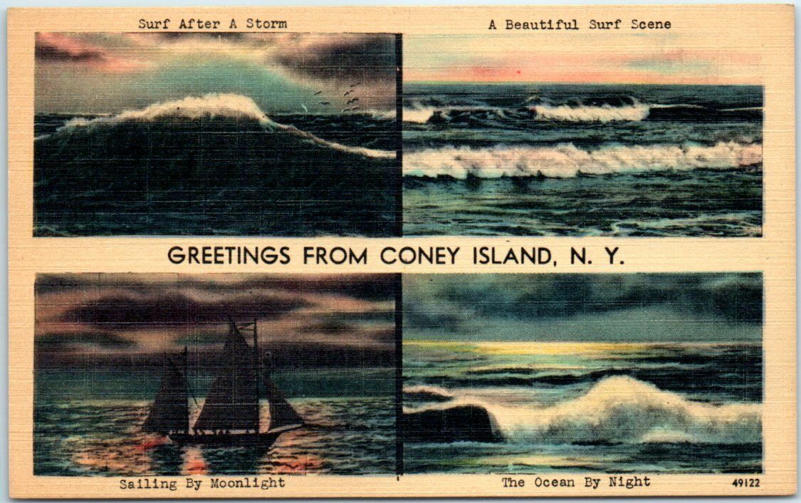 Postcard - Greetings from Coney Island, New York
