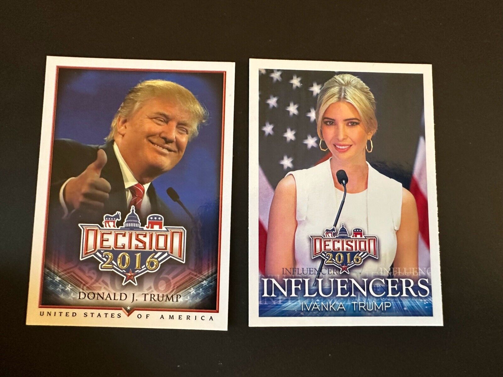 Donald Trump And Ivanka Trump Trading Cards