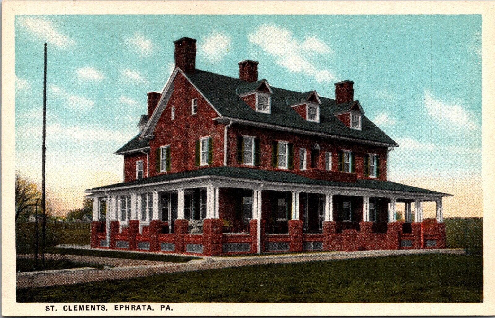 Postcard Ephrata PA Pennsylvania ST. Clements    C11