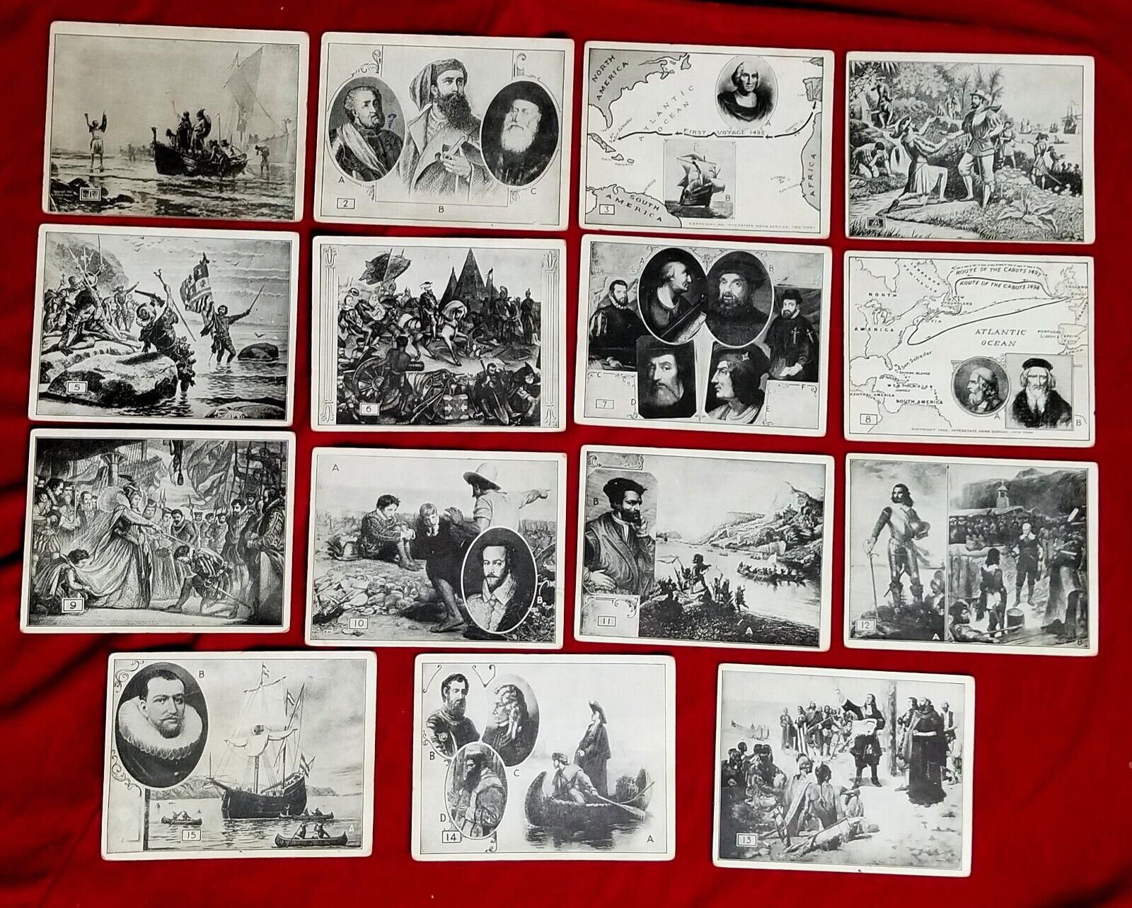 1926 EXPLORER SET Cards History Christopher Columbus vtg 1920s Interstate News
