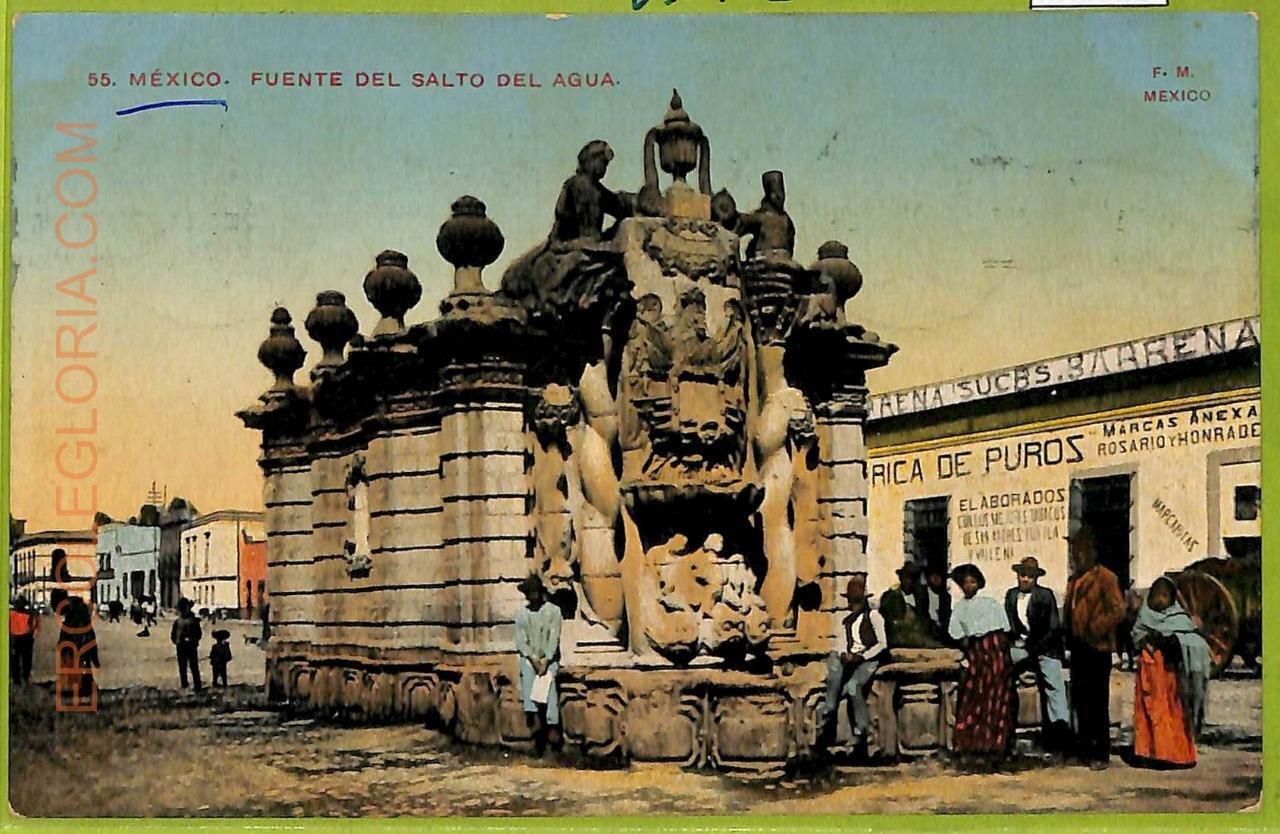 aa5721 - MEXICO -  Vintage Postcard  - Fuente del Salto del Aqua - 1912