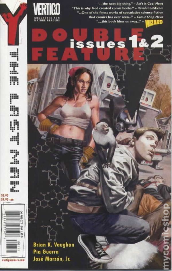Y the Last Man Double Feature Edition #1 FN+ 6.5 2002 Stock Image