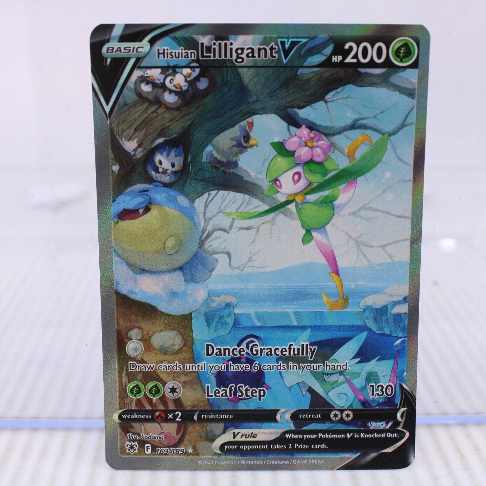 A7 Pokémon Card TCG Astral Radiance Hisuian Lilligant V Alt Full Art 163/189