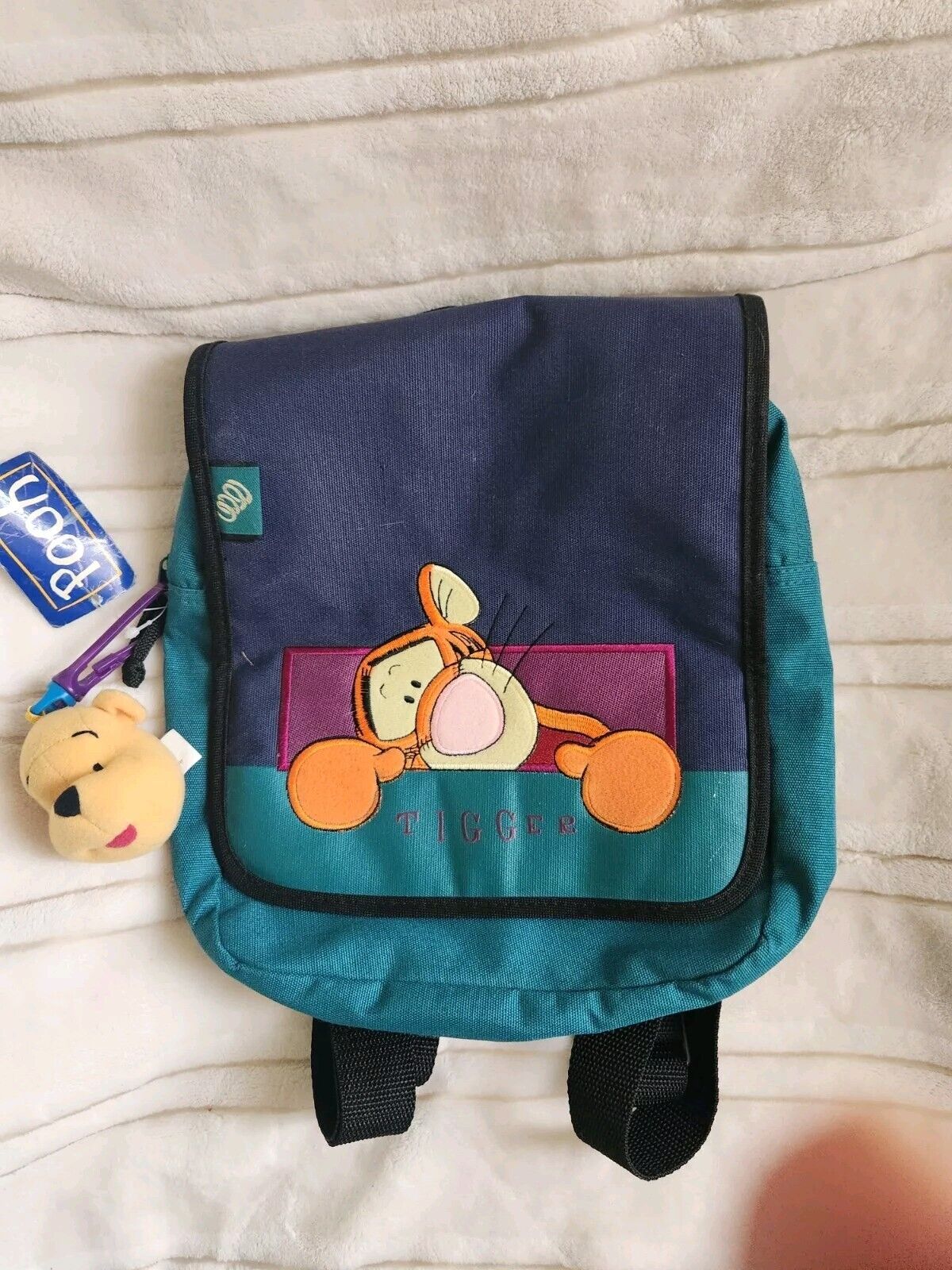 Nice- Disney POOH Tigger Eeyore Backpack with Winnie The Pooh Clip On