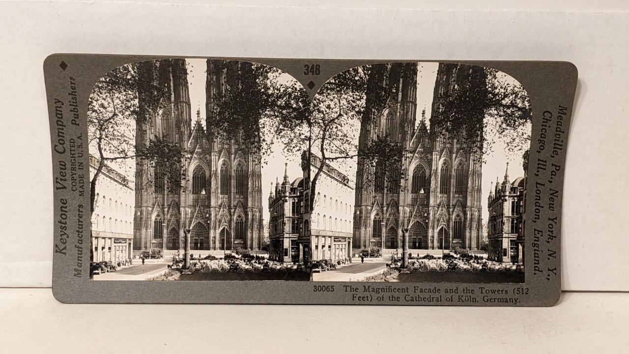 a376, Keystone SV, The Magnificent Facade & Towers of Cathedral; 348-30065, 1930