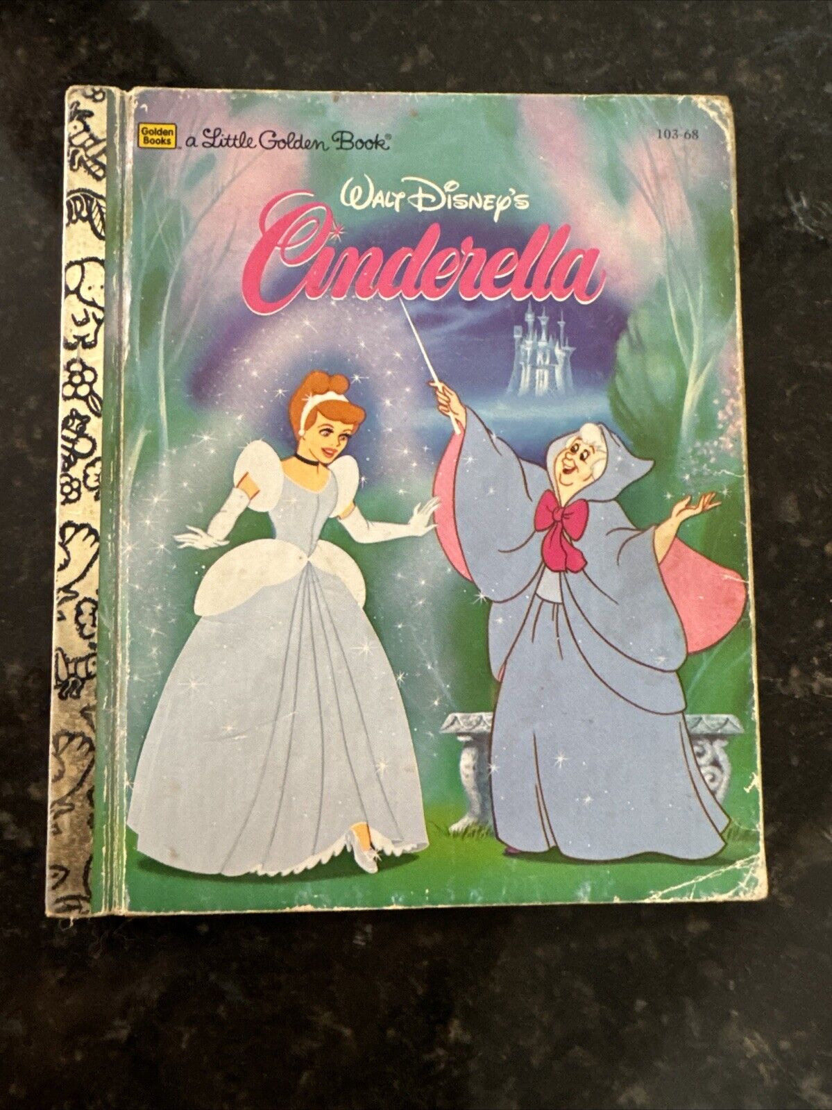 Vintage 1986 Walt Disney A Little Golden Book Cinderella Hardback Storybook