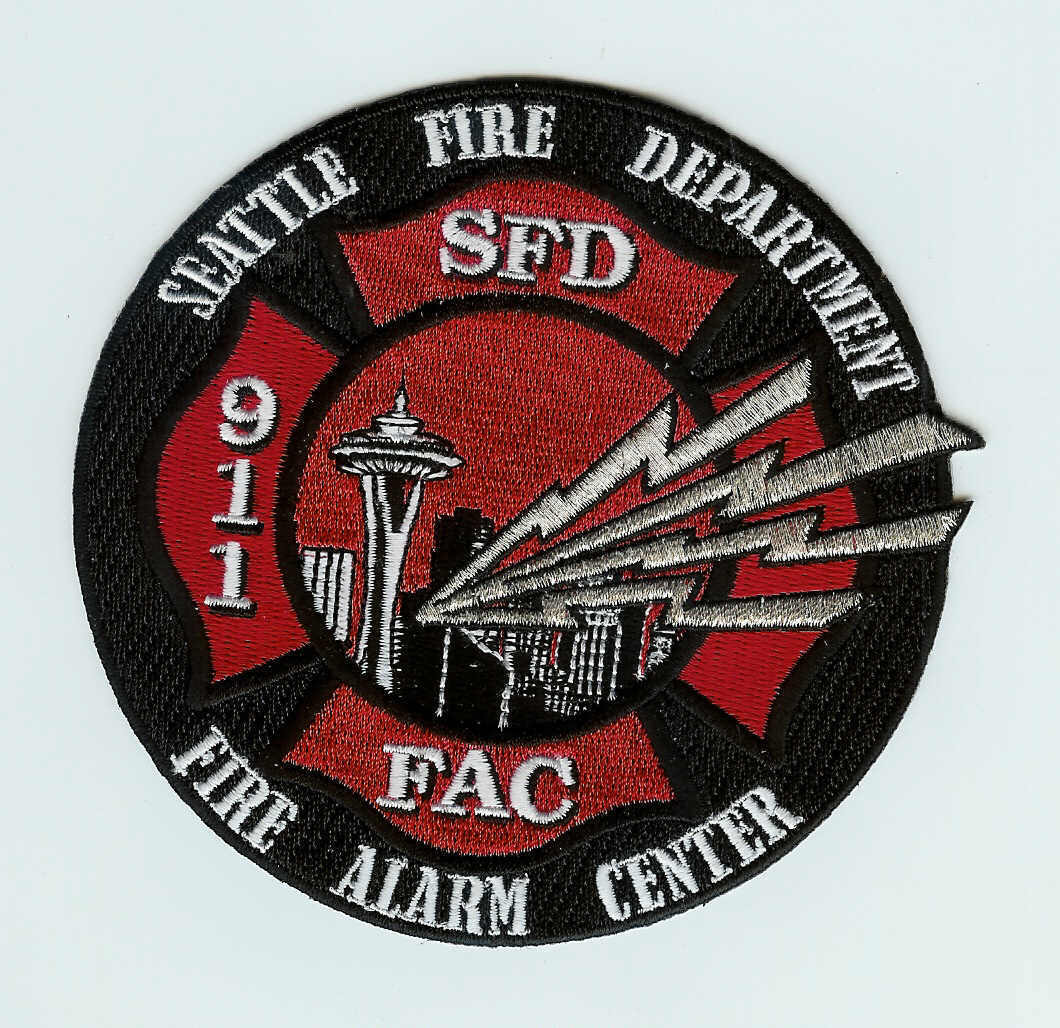 Seattle Fire Department SFD 911 Dispatch Fire Alarm Center Company patch