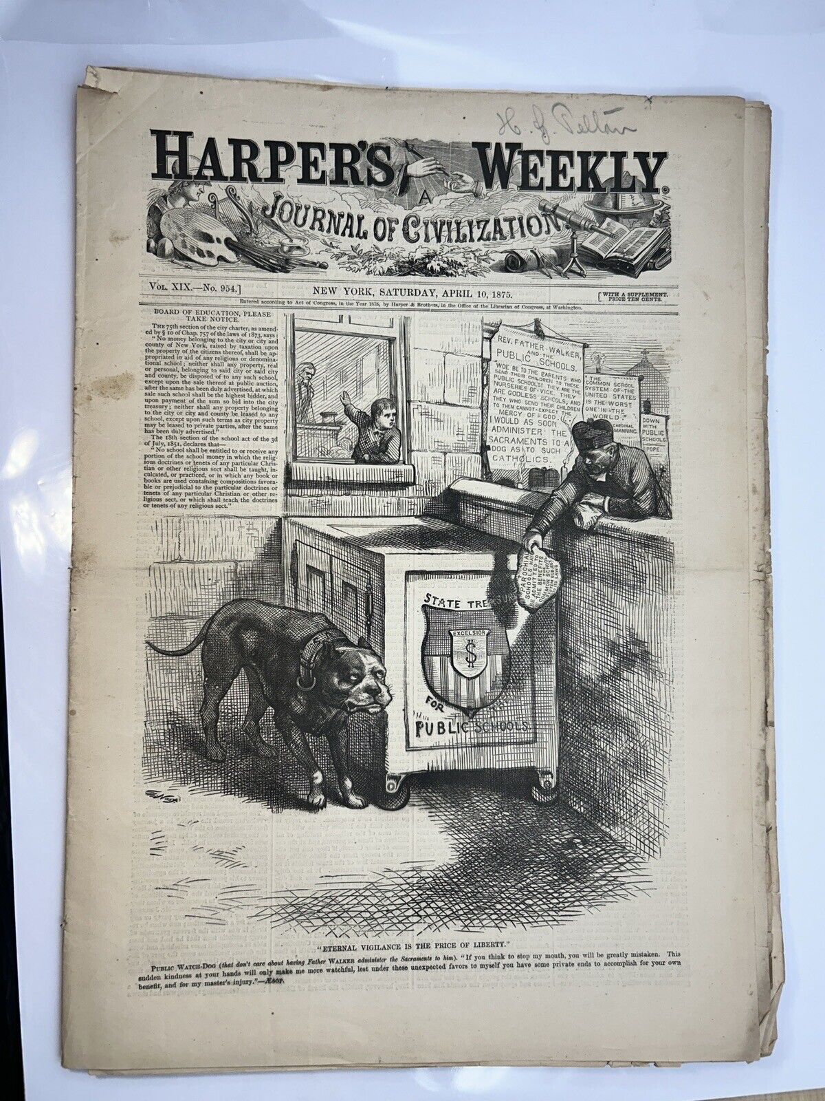 Harper\'s Weekly - New York - Apr 10, 1875 - Inventions - Bismarck - Boat Race
