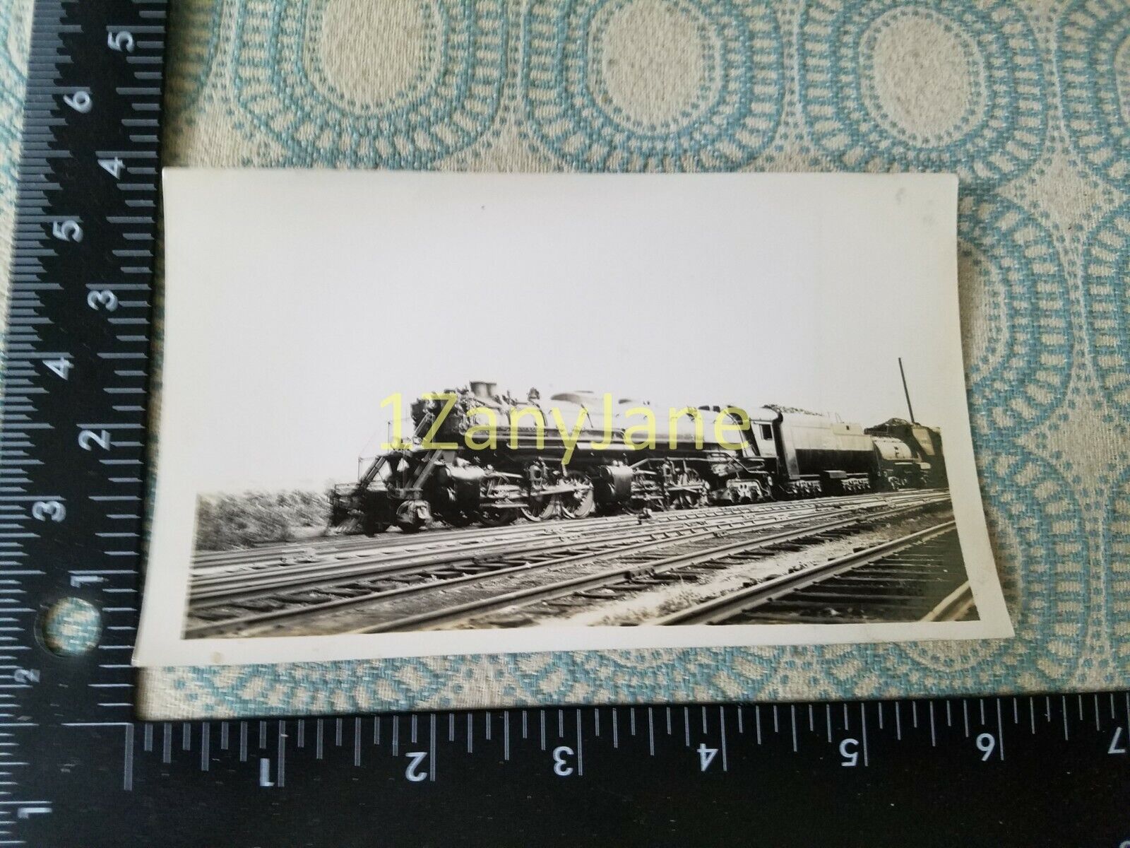 A170 VINTAGE TRAIN ENGINE PHOTO Railroad SAL 2504 HAMLET, NC 1937