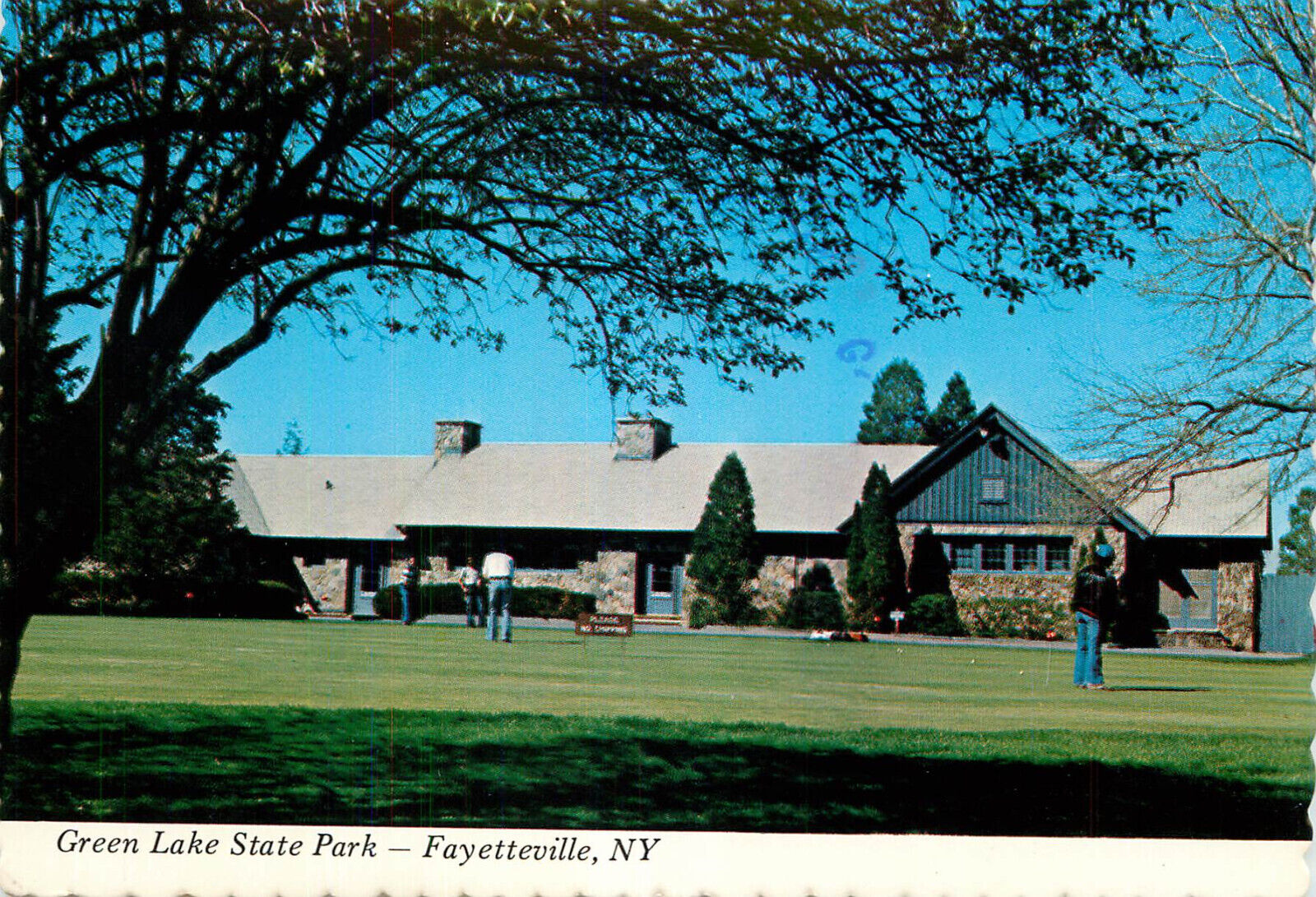 Postcard Green Lake State Park in Fayetteville New York, NY