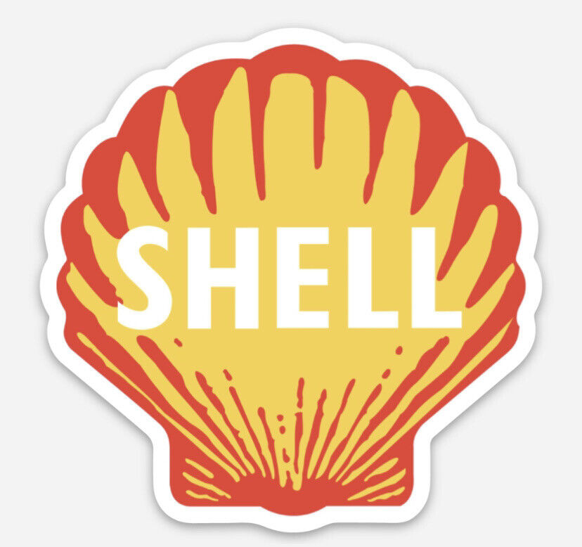 Vintage Retro Shell Gasoline Vinyl sticker decal