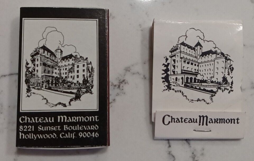 2 Rare Vintage Chateau Marmont Matchbook/Matchbox