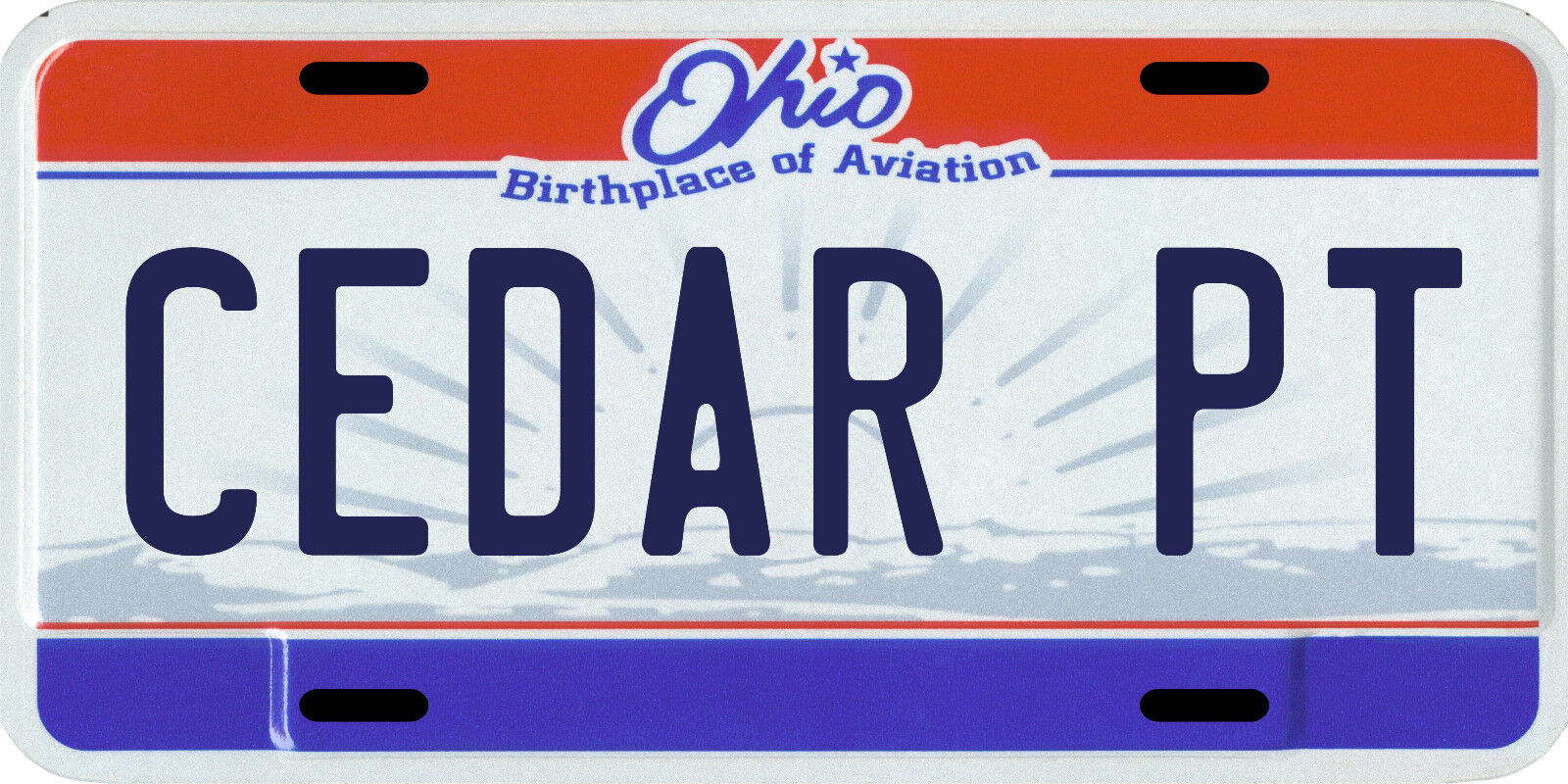 Cedar Point Amusement Park Metal Ohio License plate