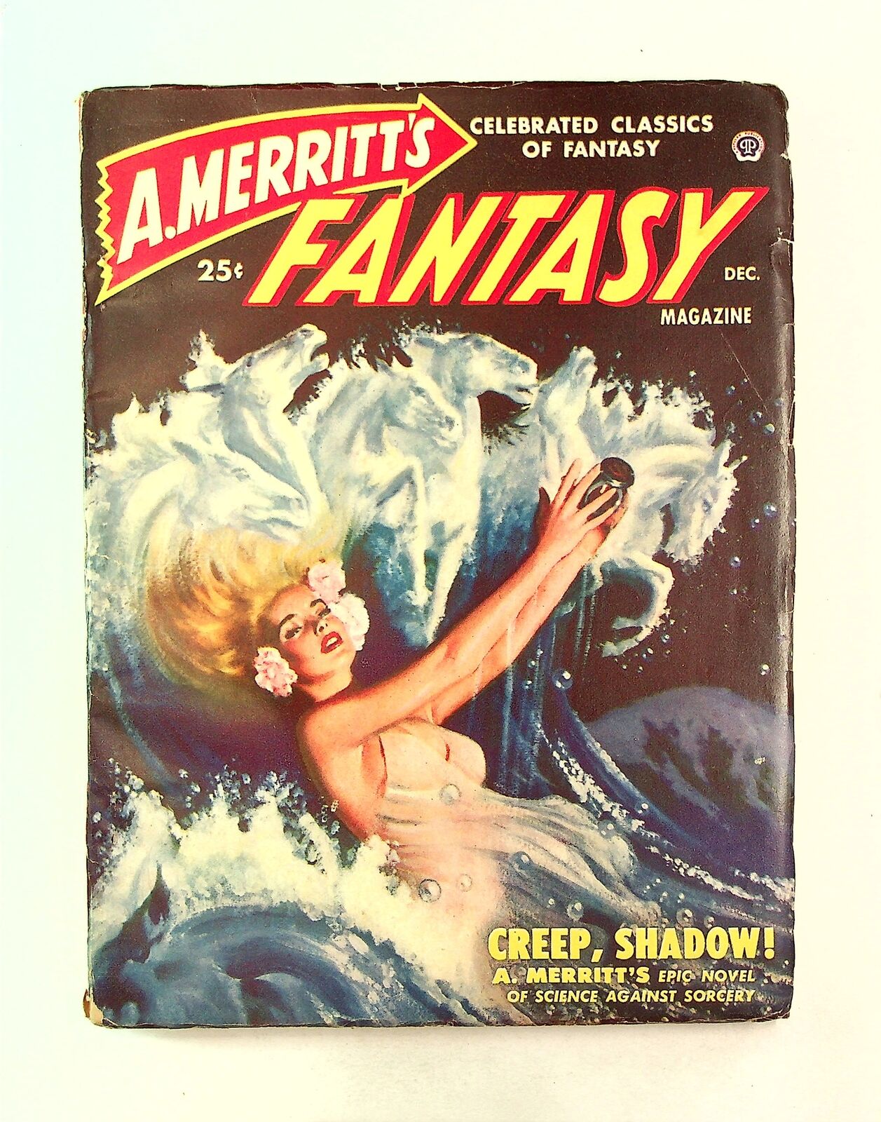 A. Merritt\'s Fantasy Magazine Pulp Dec 1949 Vol. 1 #1 FN- 5.5