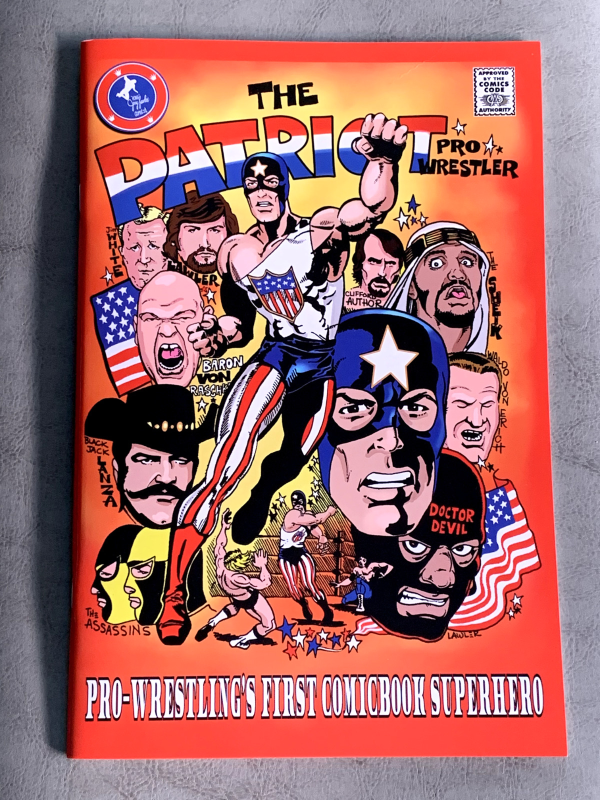 KING Jerry Lawler 1971 comic THE PATRIOT Memphis MSG Magazine WWE Wrestlemania