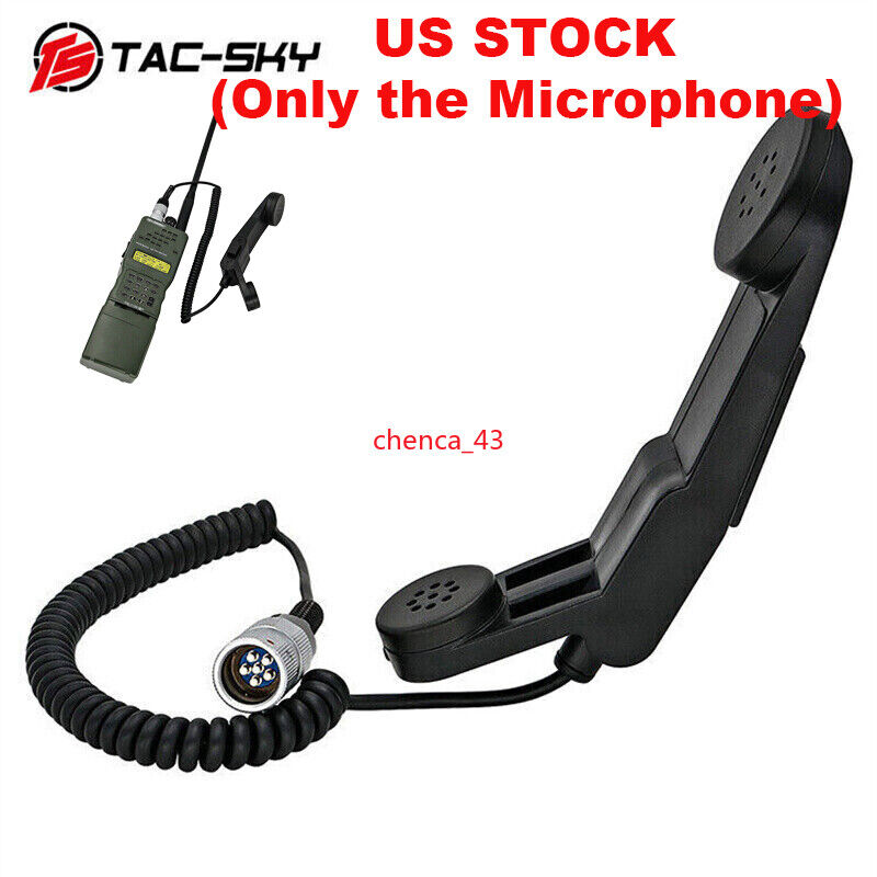 US NEW TAC-SKY H250 6pin PTT Tactical Microphone Hand MIC for PRC-152 148 Radio