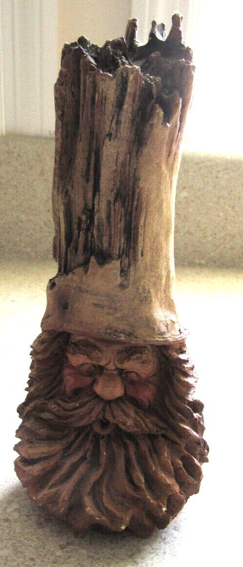 Vtg 1980\'s Stephen Herrero ~ Folk Art Knot Noggin Santa/Gnome - Signed & Dated