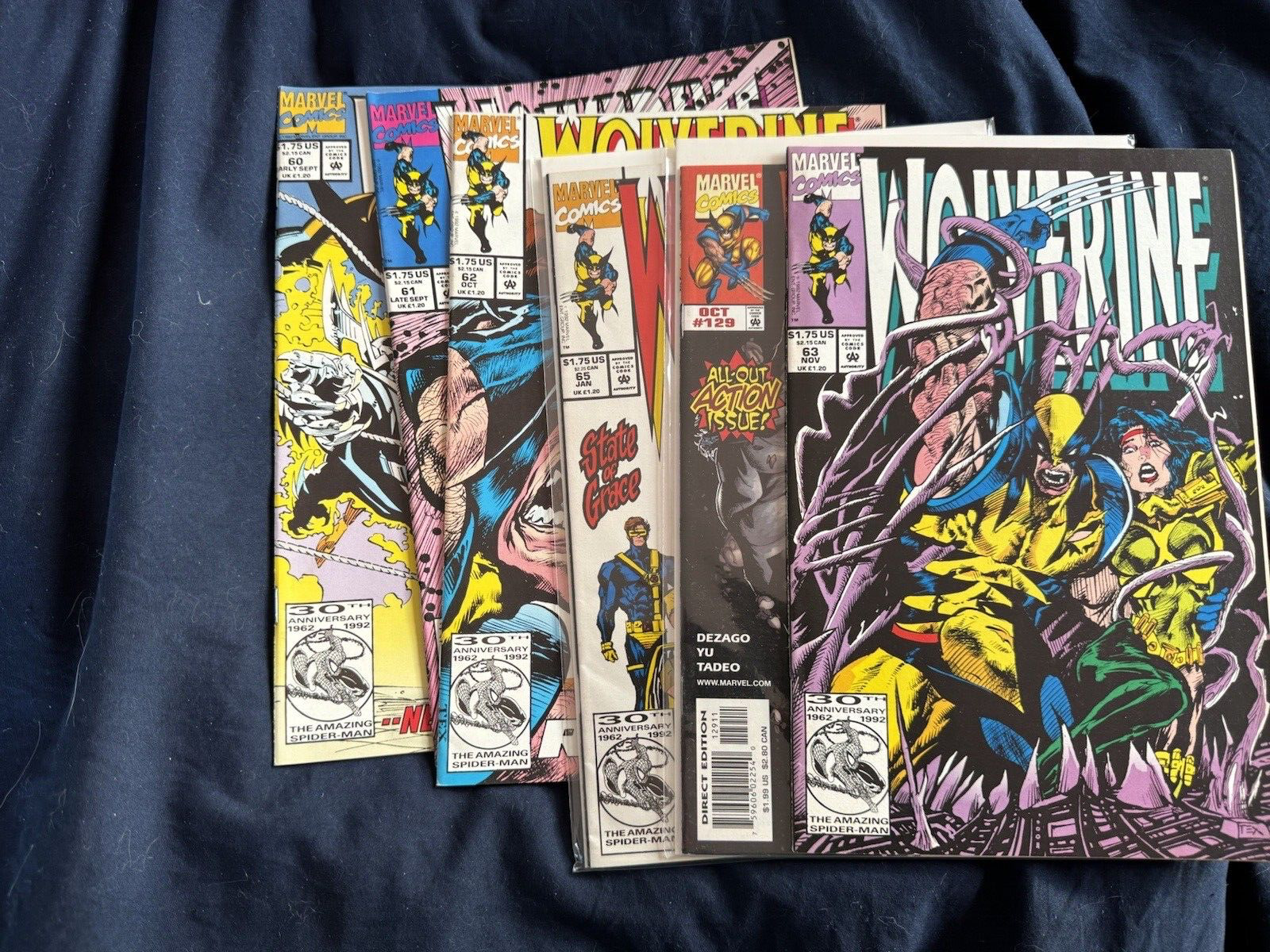 Wolverine comic book lot of 37 diff. books - all issue #s inside #21 and higher