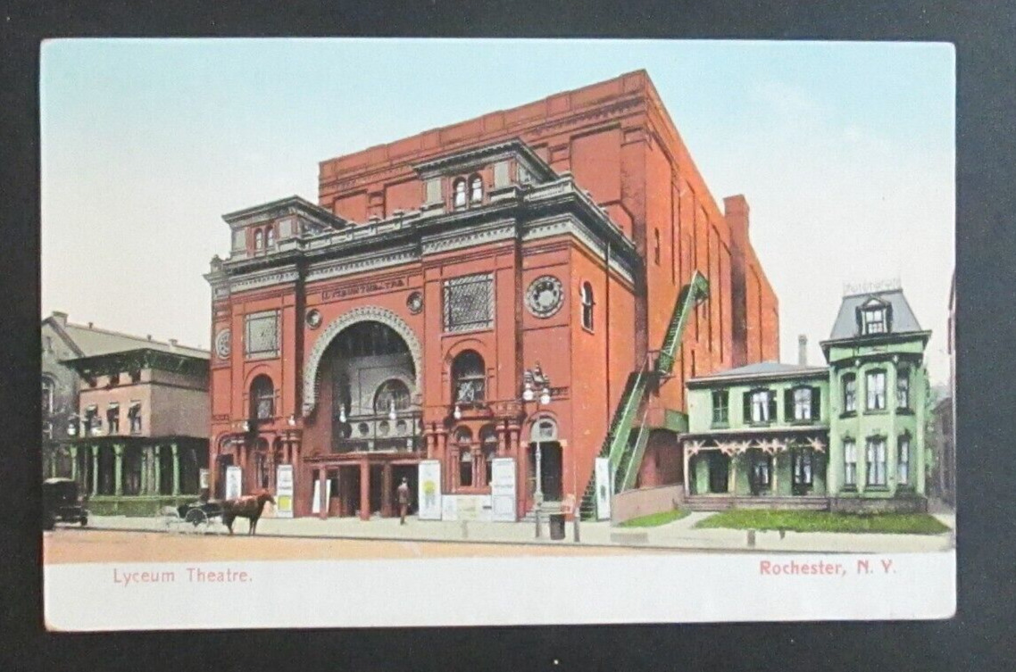 Lyceum Theatre Rochester NY Unposted DB Postcard