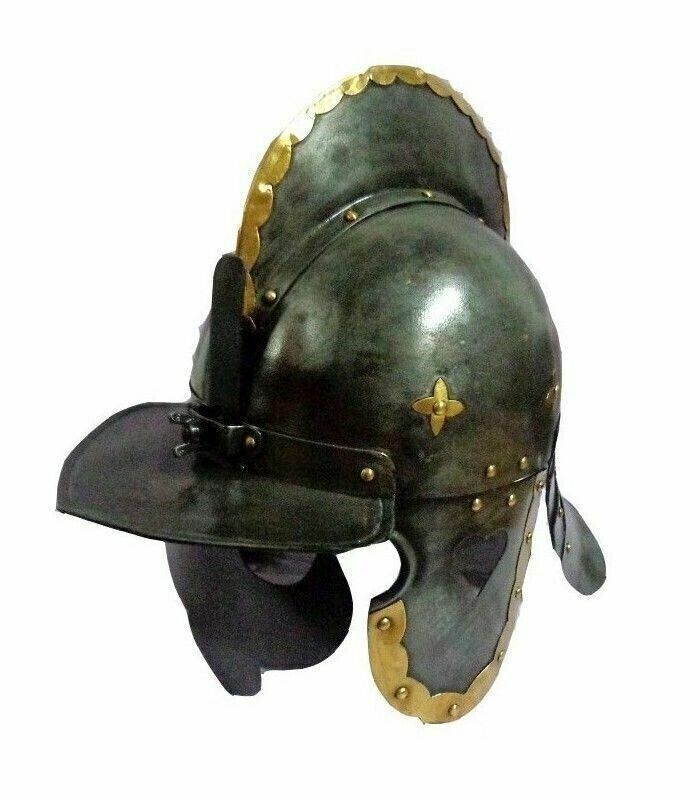 Antique Polish Armor Helmet Medieval Steel Hussar Steel Helmet LARP SCA