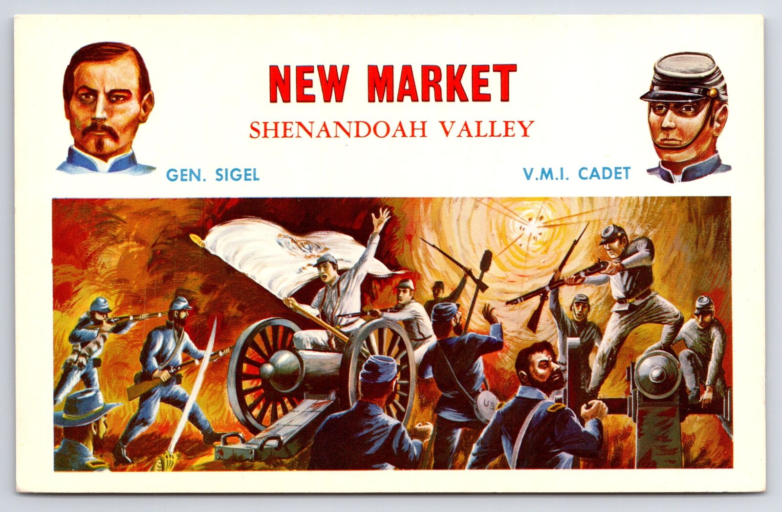 Civil War Battle~New Market VA~Shenandoah Valley 1864~Sigel vs VMI Cadets~1950s