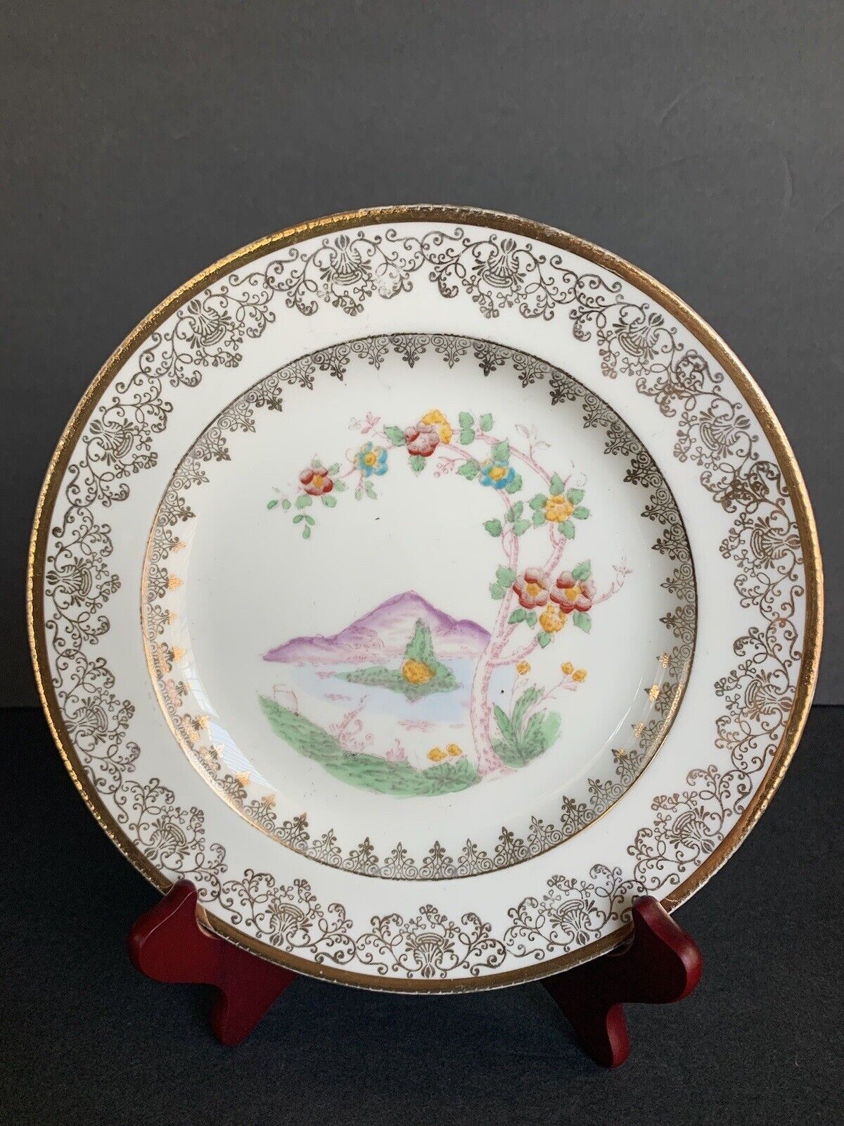 Antique Wedgwood Hand Painted Gold Rim 9\