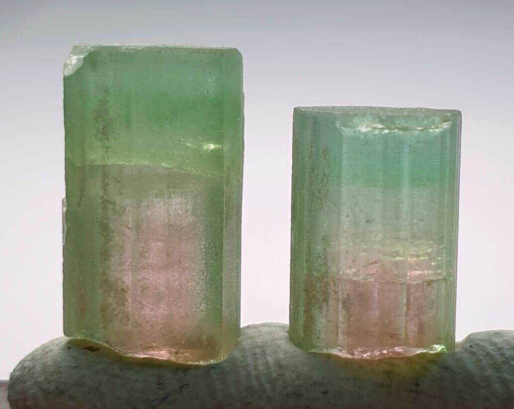 Beautiful Watermelon Terminated Tourmaline Crystals From Afghanistan 
