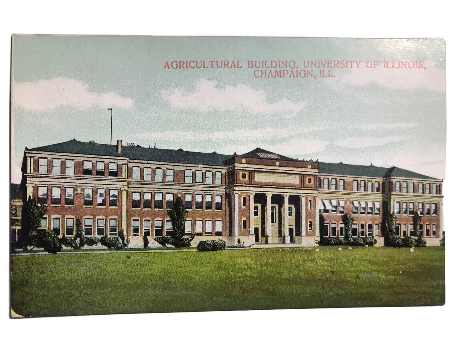 1908 Agricultural Building University Of Illinois Champaign Illinois Postcard
