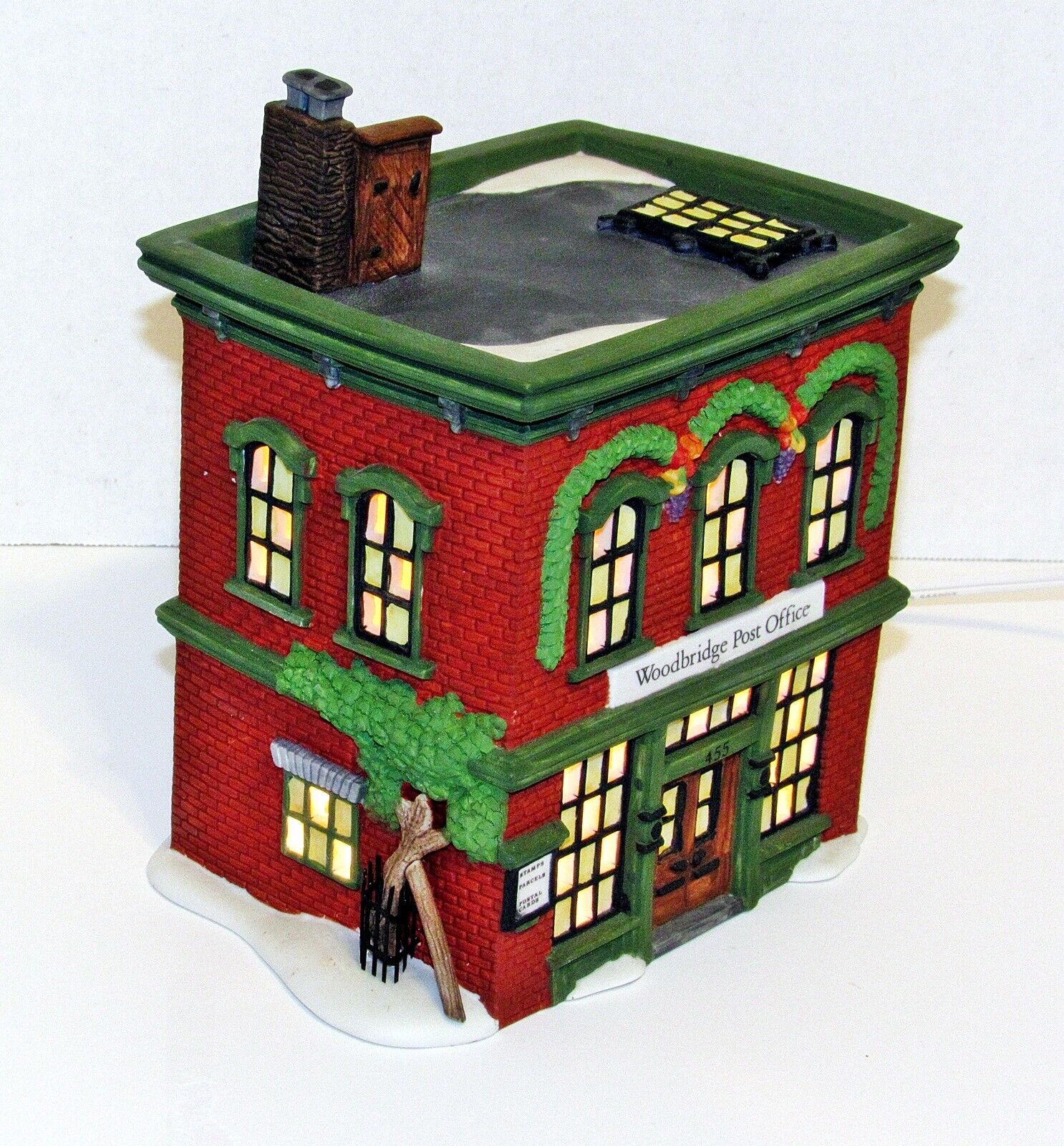 Dept 56 Christmas Village Woodbridge Post Office New England Lighted 56572 w/Box