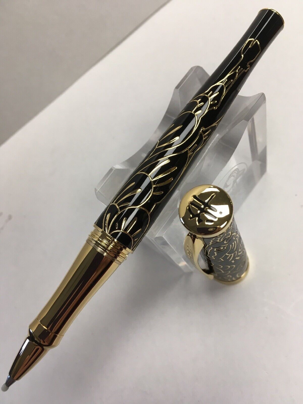Cross Sauvage 2015 Year Of The Goat Moonlit Black Lacquer Rollerball Pen