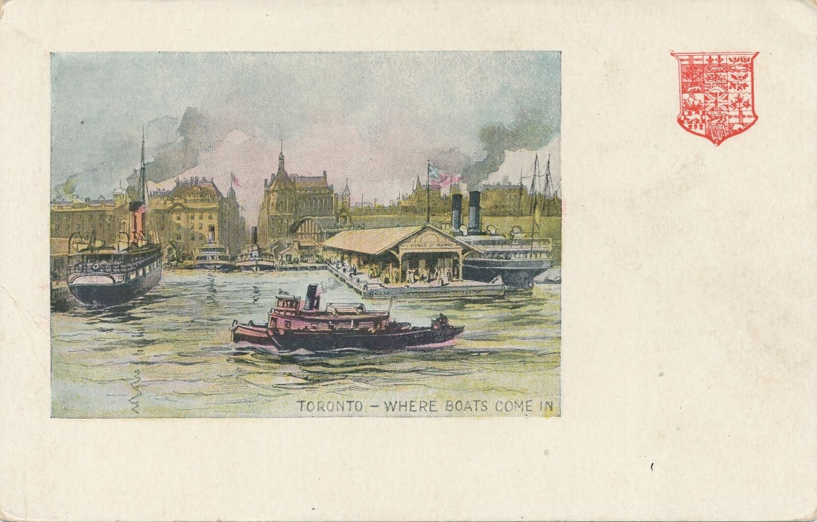 TORONTO ON - Where The Boats Come In - udb (pre 1908)