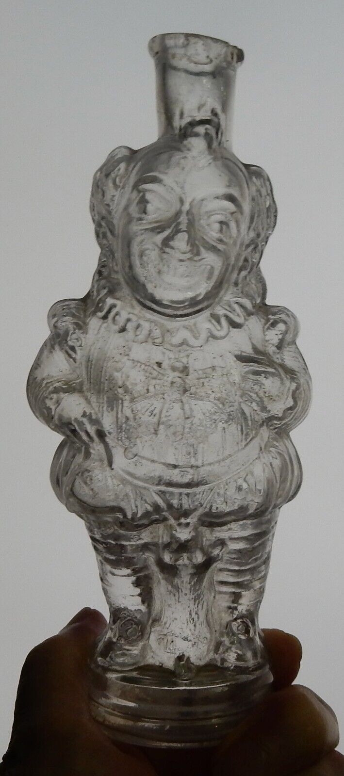 Antique 1880\'s Court Jester Figural Bottle