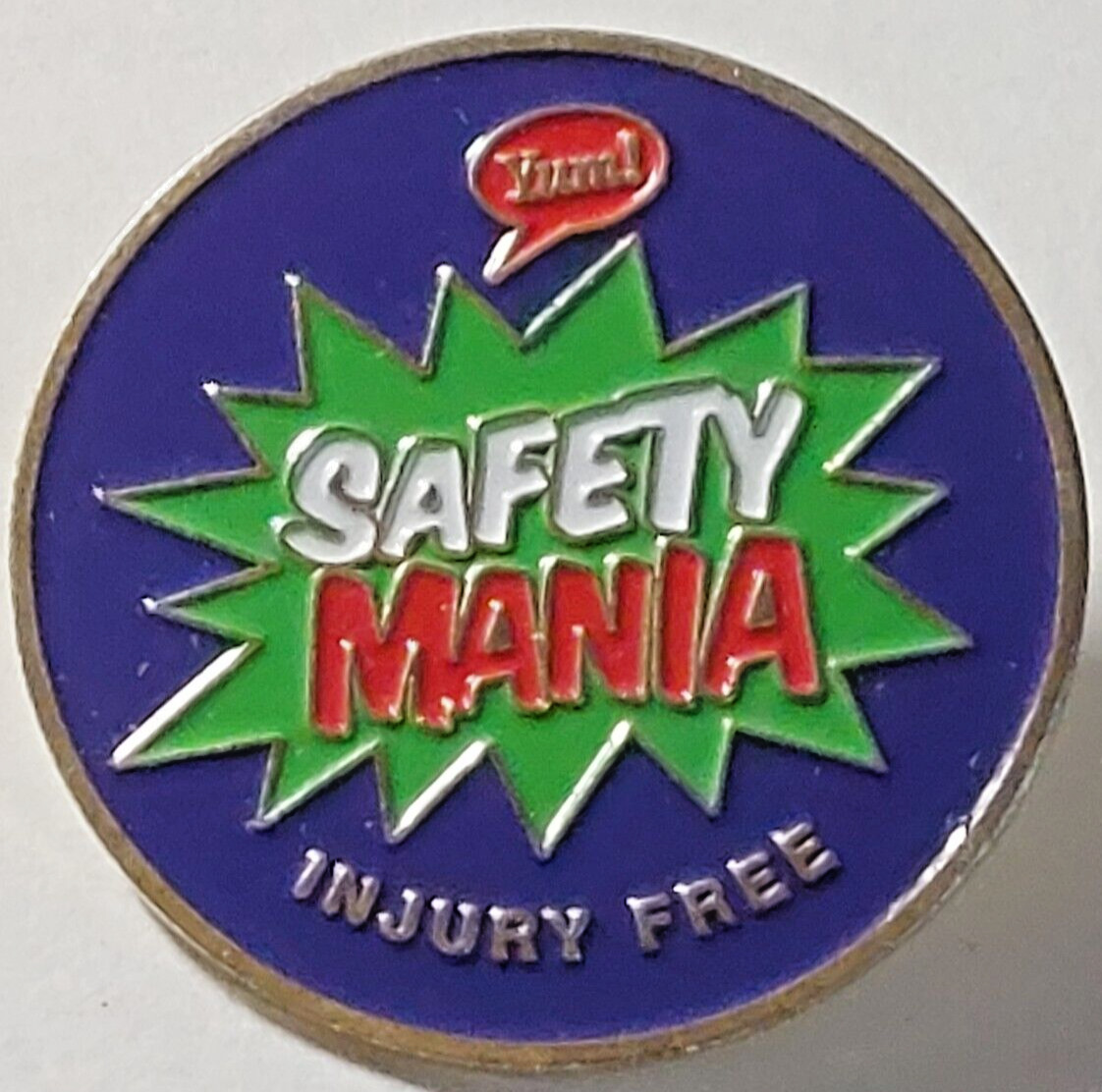 Yum Brands(KFC/Taco Bell/Pizza Hut) Safety Mania Injury Free Lapel Pin (090723)