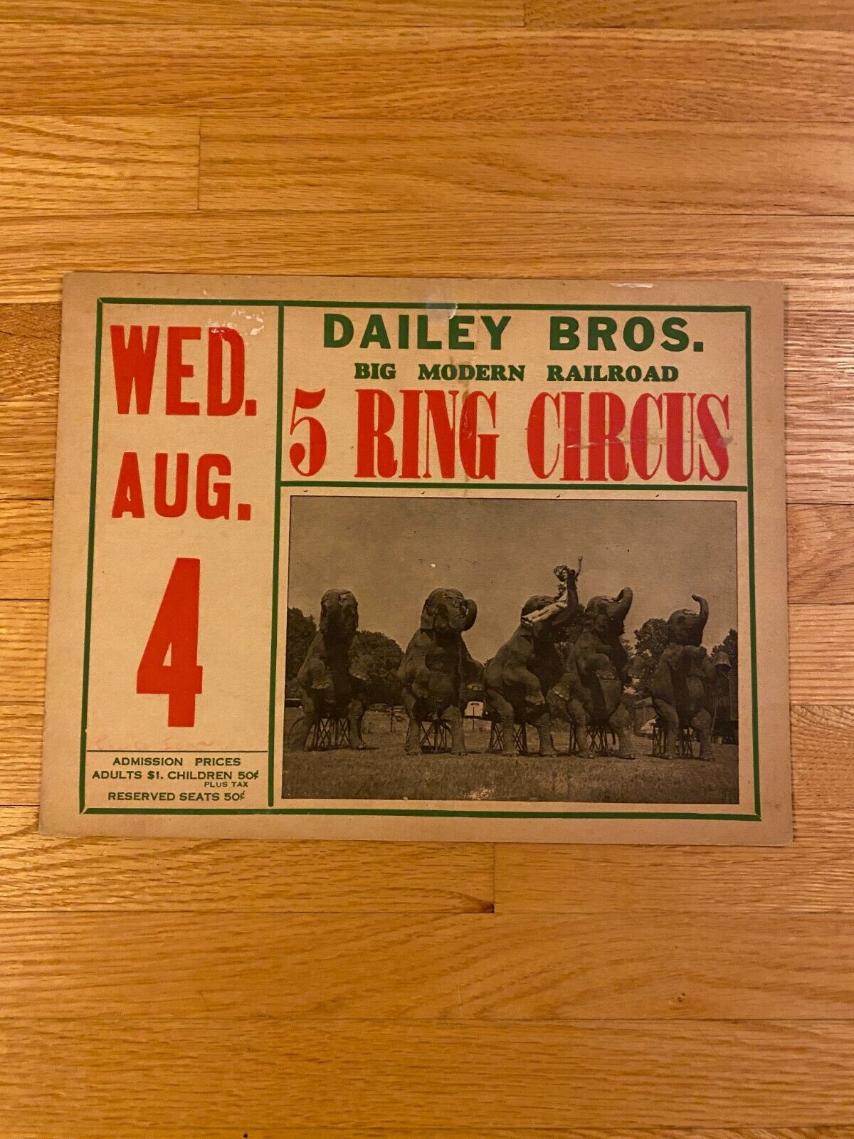 Vintage Dailey Bros Big Modern Railroad 5 Ring Circus 11\